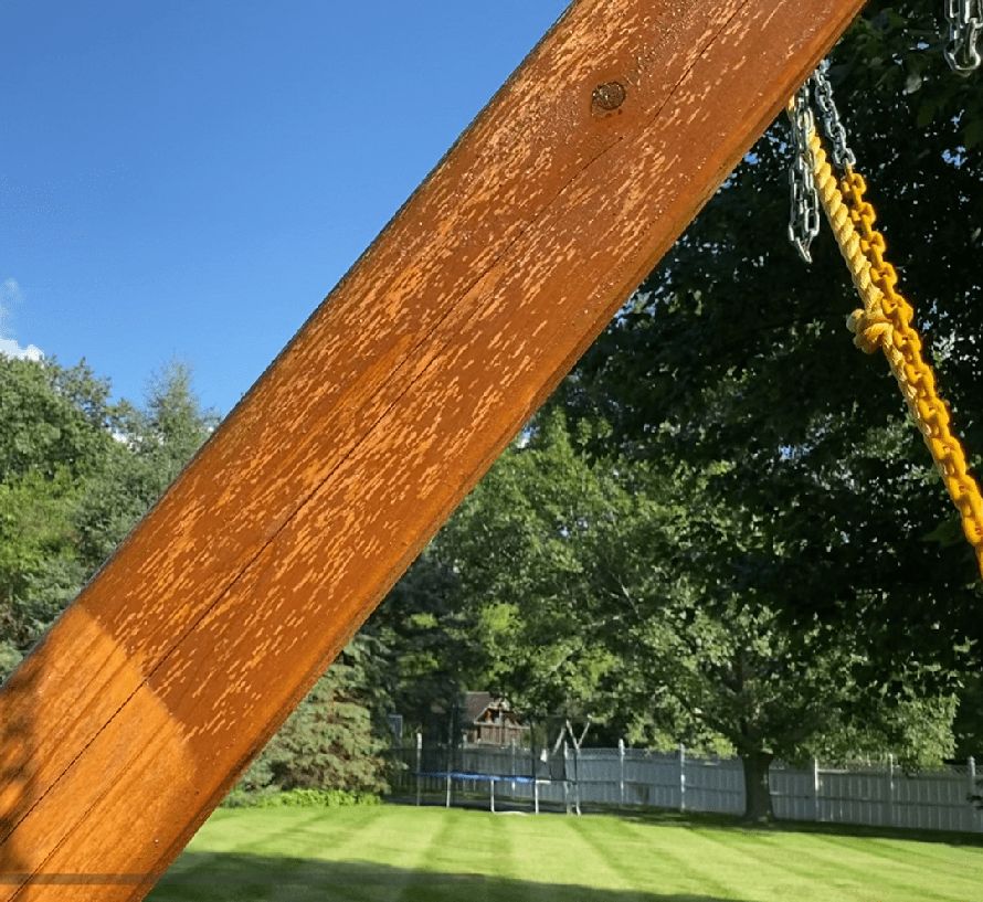 wooden-playset-with-wasp-damage wasp-damage